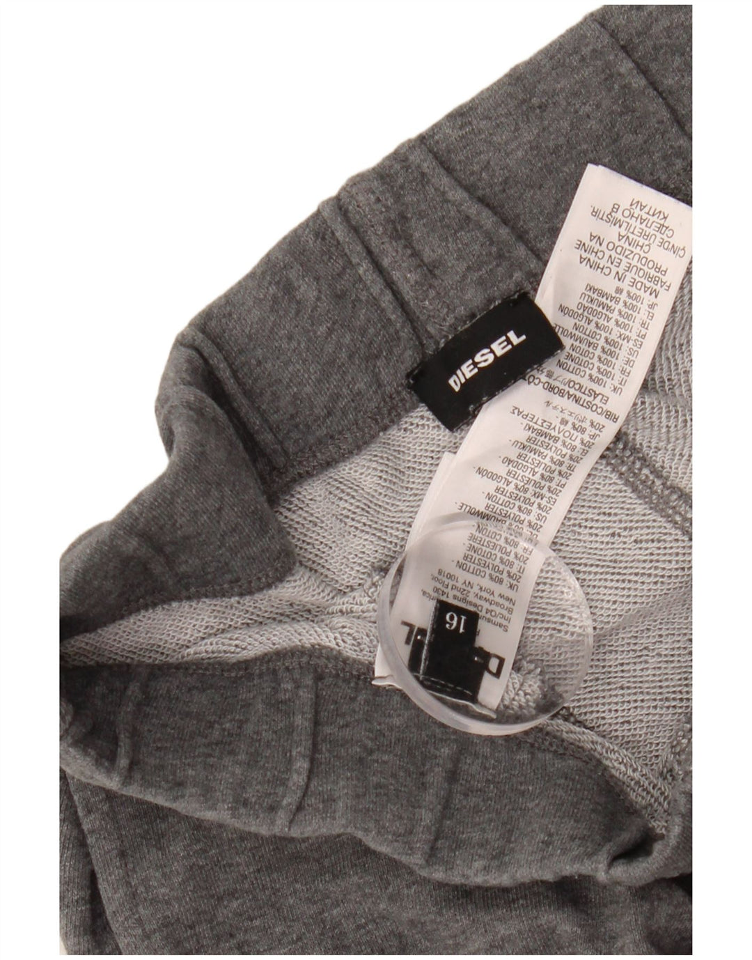 DIESEL για αγόρια αθλητικά παντελόνια Joggers 15-16 ετών γκρι βαμβακερό