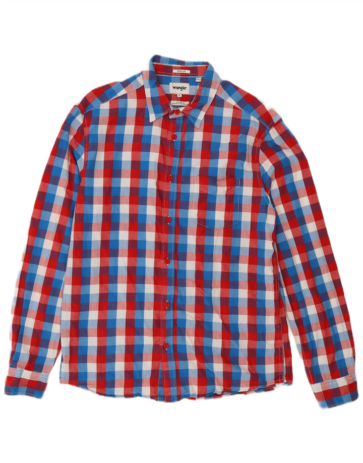 Ανδρικό πουκάμισο Wrangler με κανονική εφαρμογή, μεσαίο πολύχρωμο βαμβακερό