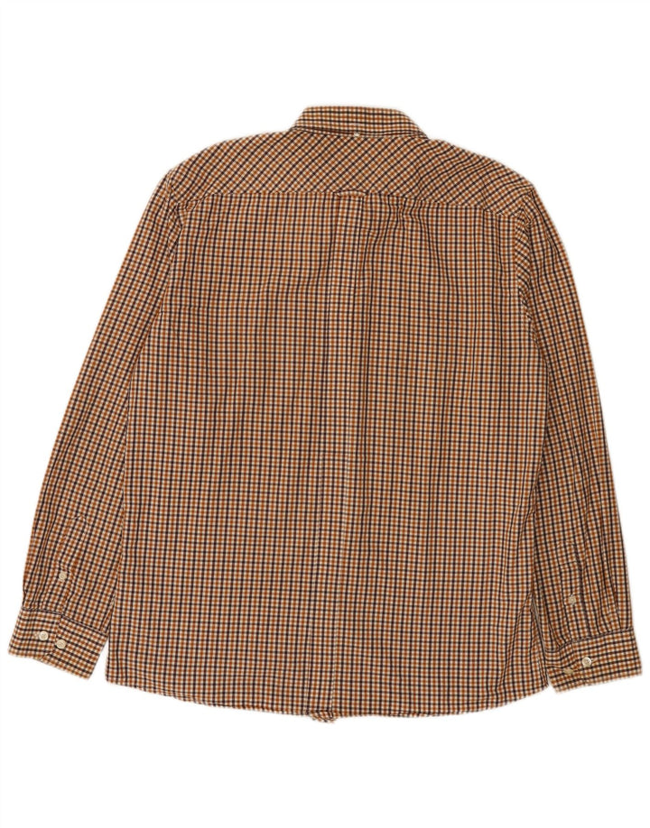 Ανδρικό πουκάμισο Ben Sherman Καφέ μεγάλο βαμβακερό Gingham