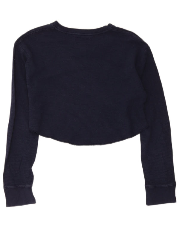 Polo Ralph Lauren Γυναικείο Crop Μακρυμάνικο UK 18 XL Navy Blue Cotton
