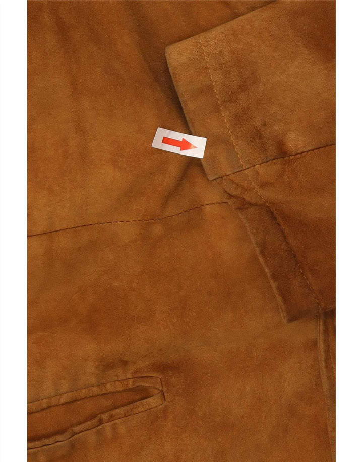 Vintage Ανδρικό Suede Jacket IT 46 Small Brown Δερμάτινο
