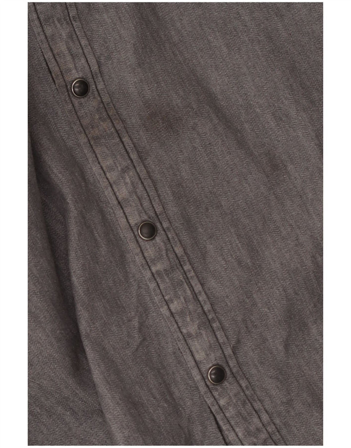 Lee Mens Utility Western Shirt 2XL Γκρι βαμβακερό