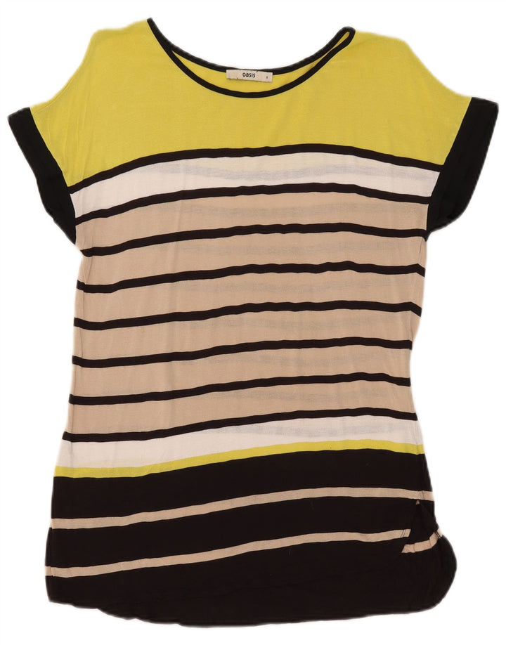 Γυναικείο T-Shirt Oasis Top UK 10 Small πολύχρωμο ριγέ