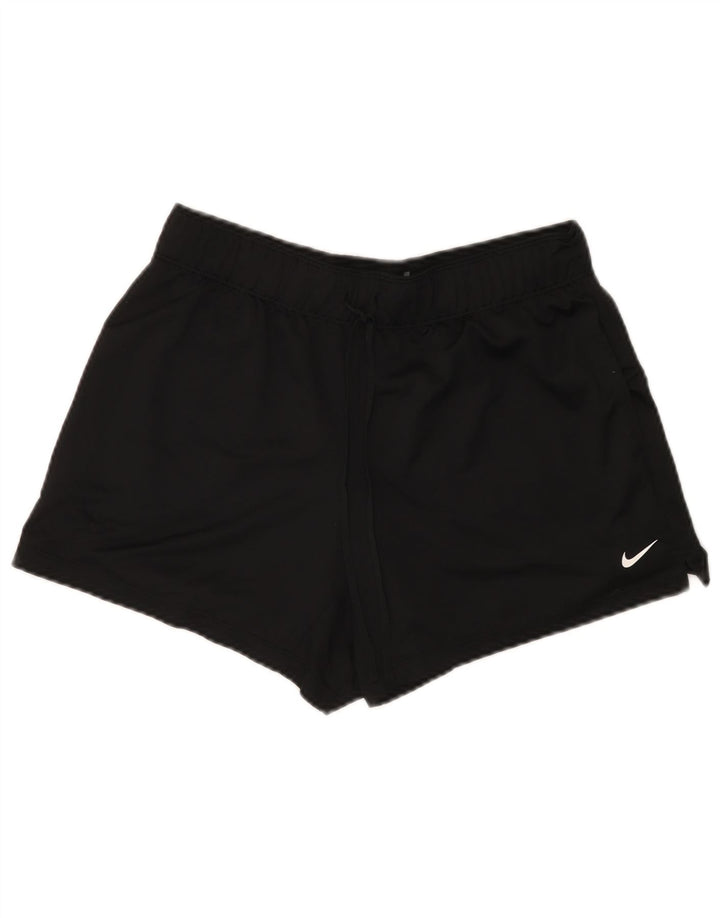 Γυναικείο αθλητικό σορτς Nike Dri Fit UK 16 μεγάλο μαύρο πολυεστέρα