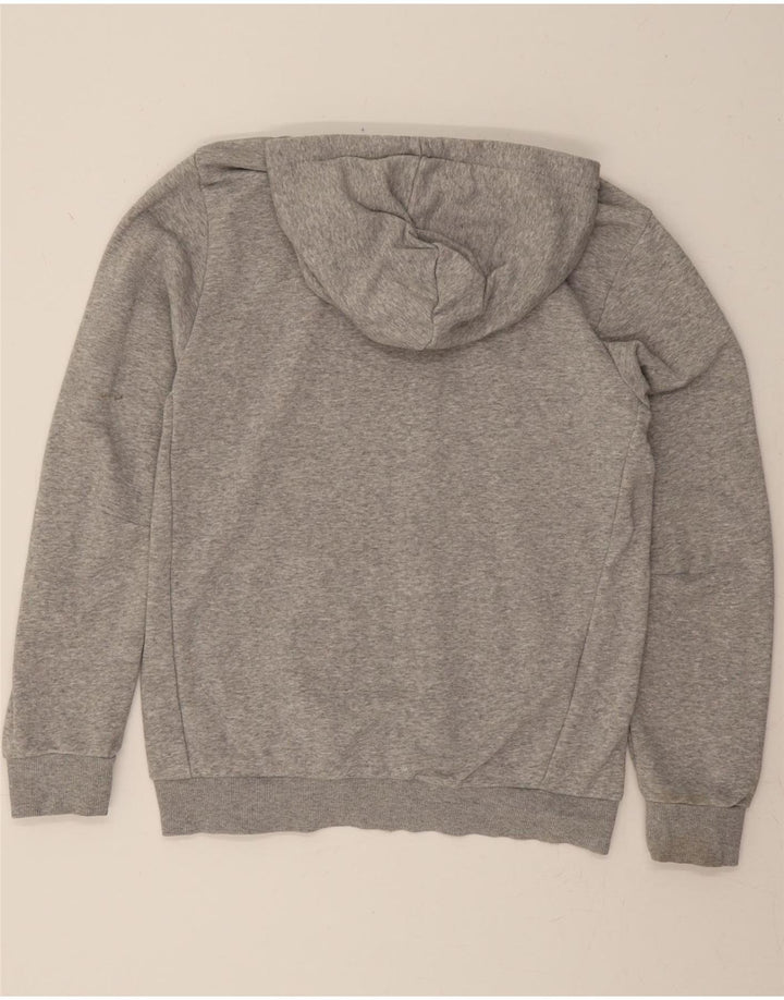 ADIDAS Mens Graphic Hoodie Jumper Medium Grey Cotton Vintage Adidas and Second-Hand Adidas from Messina Hembry 
