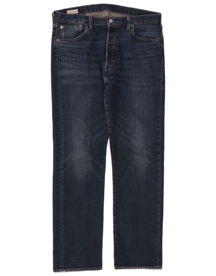 Levi's Mens 501 Straight Jeans W34 L30 Blue Cotton