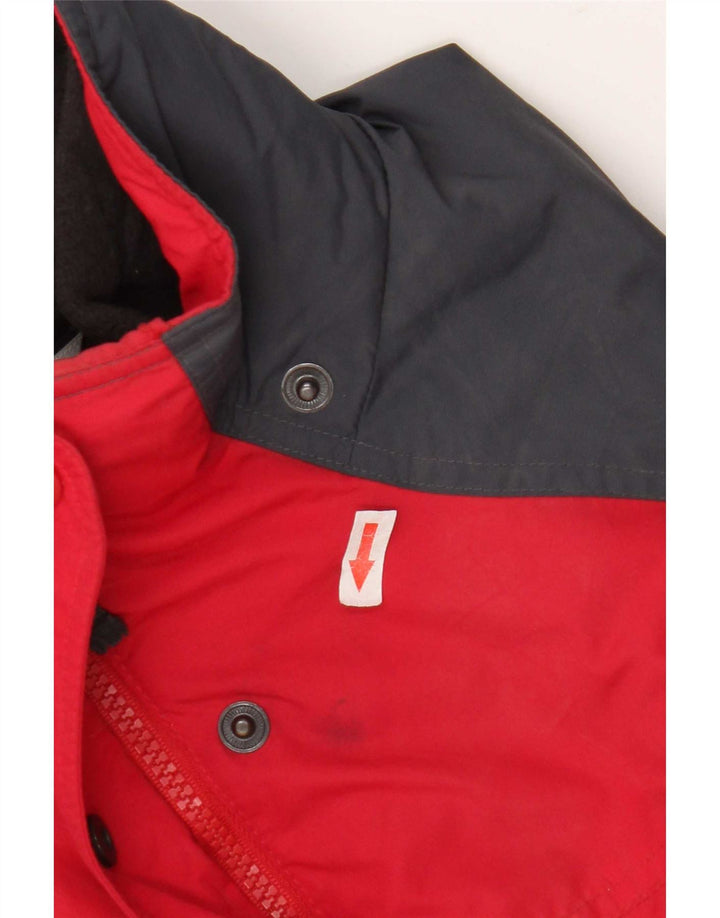 Columbia Γυναικείο μπουφάν βροχής UK 16 Large Navy Blue Colorblock Πολυεστέρας