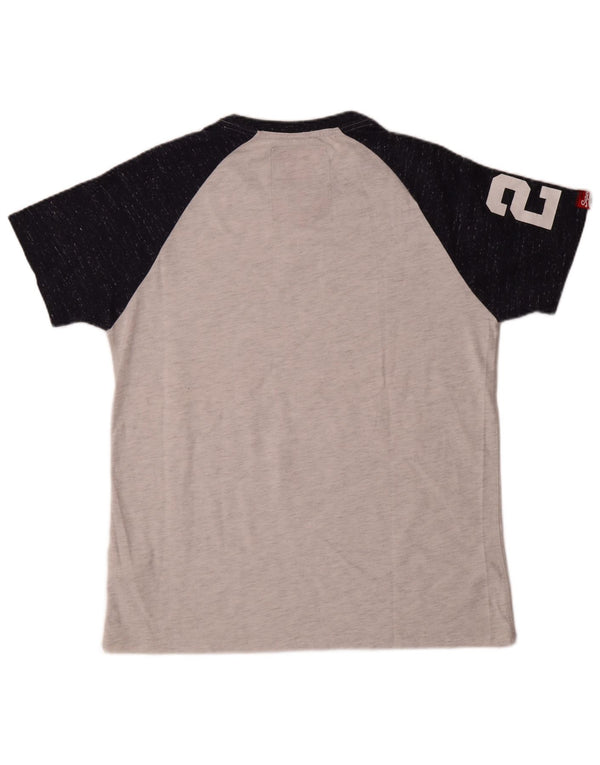 Ανδρικό γραφικό μπλουζάκι Superdry Top XL Γκρι χρώματος βαμβακερό