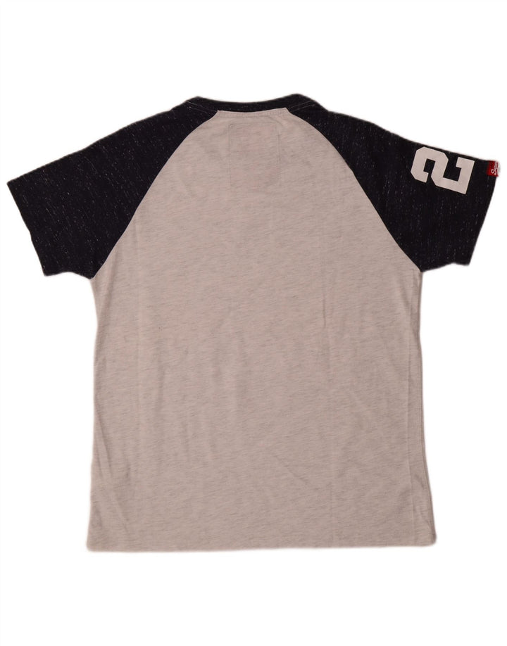 Ανδρικό γραφικό μπλουζάκι Superdry Top XL Γκρι χρώματος βαμβακερό