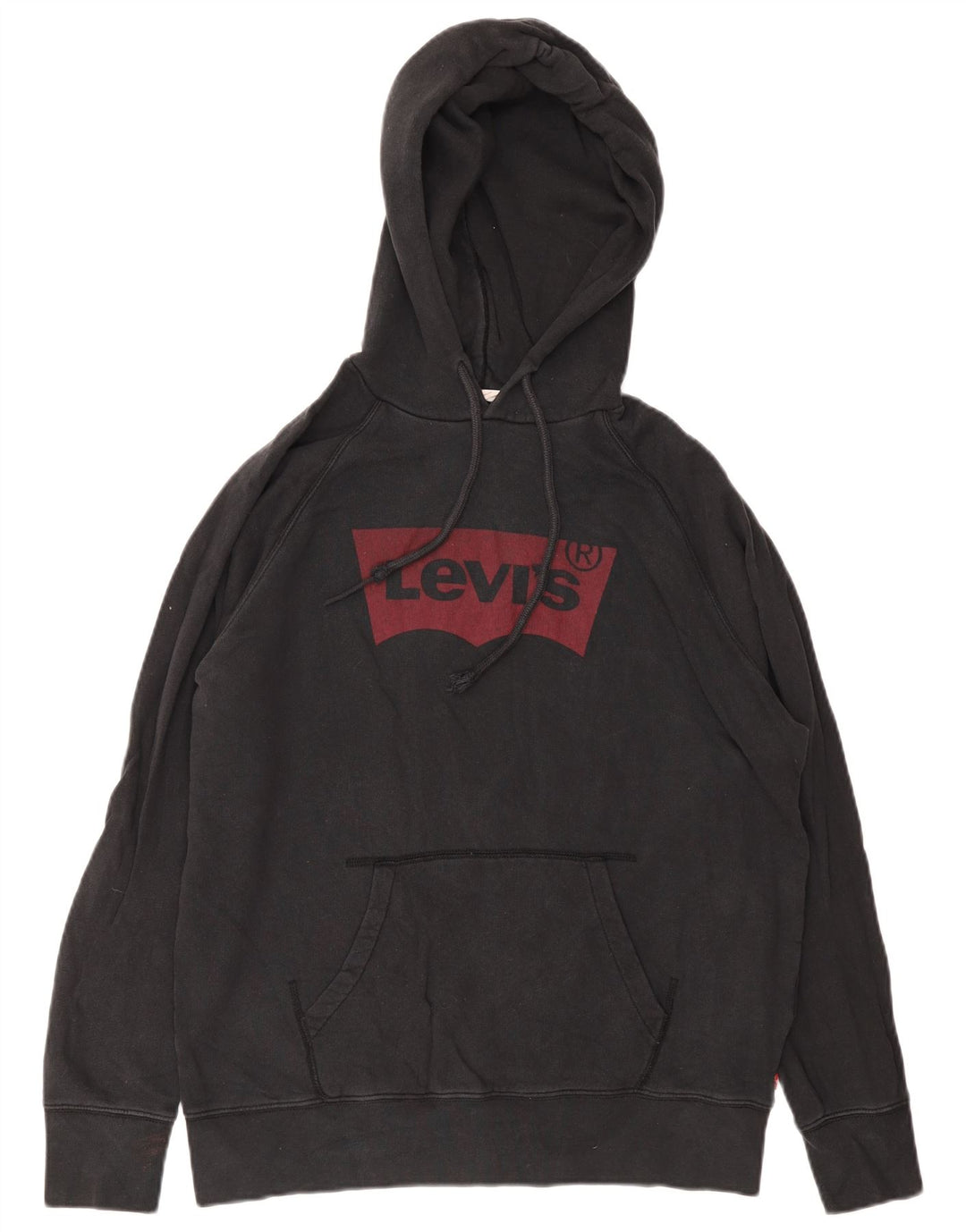 Ανδρικό γραφικό κουκούλα Levi's, μεσαίο μαύρο βαμβακερό