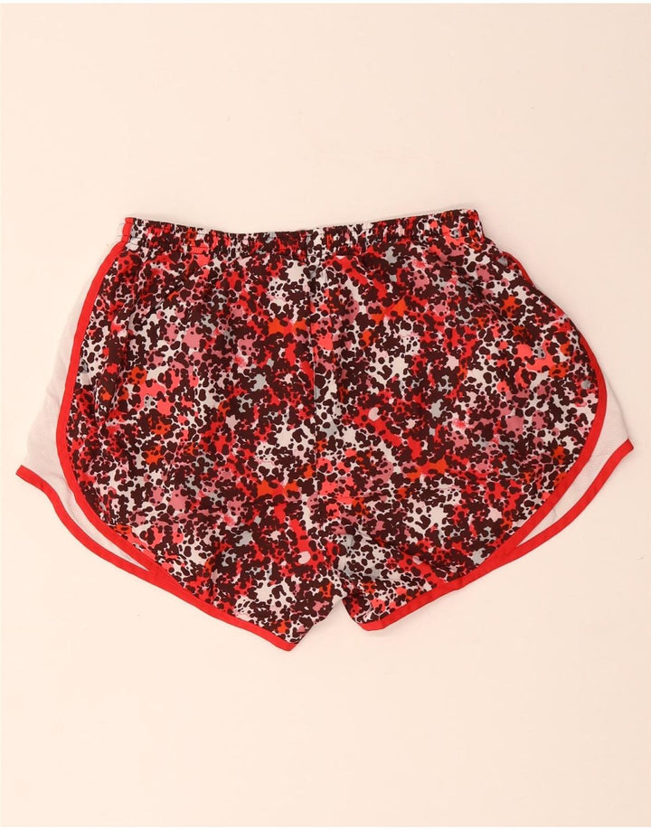 Γυναικείο αθλητικό σορτς NIKE Dri Fit UK 14 με μεσαίο κόκκινο ζωικό τύπωμα πολυεστέρας