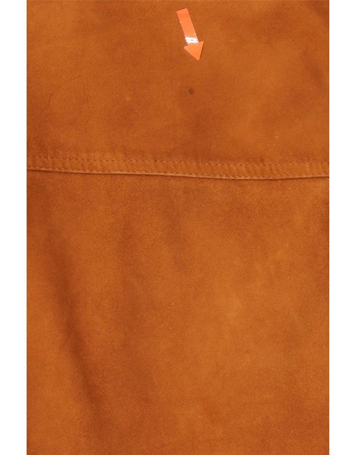 Essebi Ανδρικό Suede Bomber Jacket EU 50 Large Beige Leather