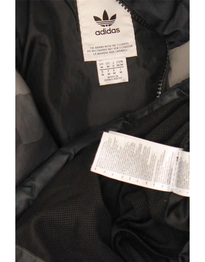 Ανδρικό τζάκετ με κουκούλα Adidas 38 μεσαίο γκρι καμουφλάζ
