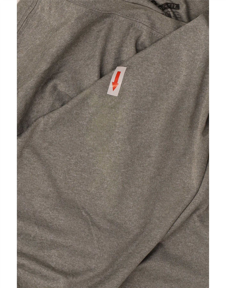 Ανδρικό T-Shirt Nike Dri Fit Τοπ μεσαίου γκρι πολυεστέρα