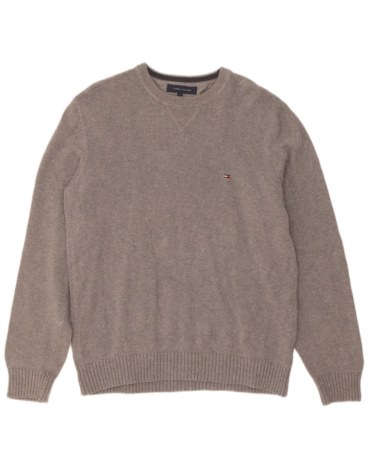 Ανδρικό πουλόβερ Tommy Hilfiger Crew Neck Jumper Large Grey