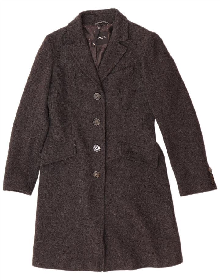 Max Mara Γυναικείο Πανωφόρι UK 8 Μικρό Γκρι Μαλλί