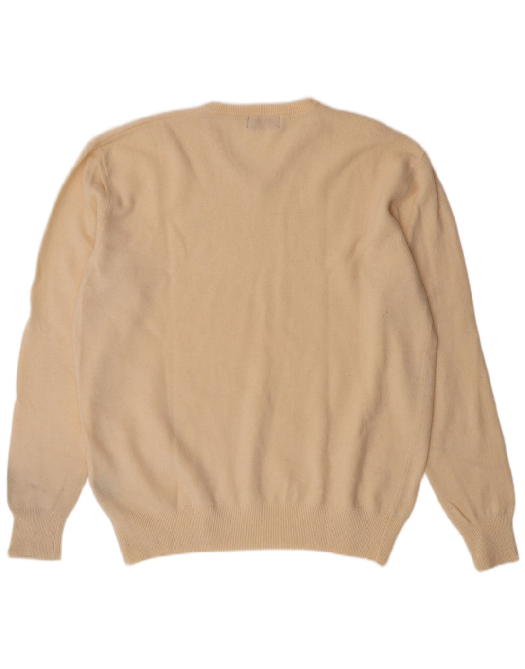 Ανδρικό πουλόβερ Kappa με V λαιμόκοψη XL Off White Lambswool