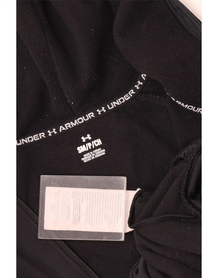 Ανδρικό πουλόβερ με κουκούλα με φερμουάρ Under Armour Μικρό μαύρο πολυεστέρα