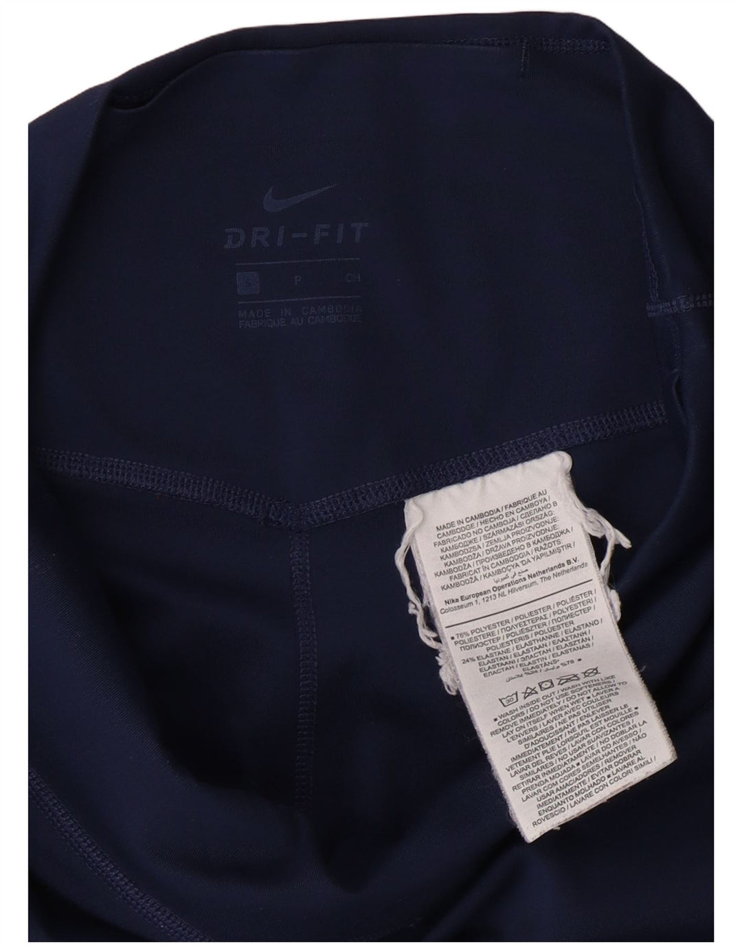 Γυναικεία κολάν NIKE Dri Fit UK 10 Small Navy Blue Polyester