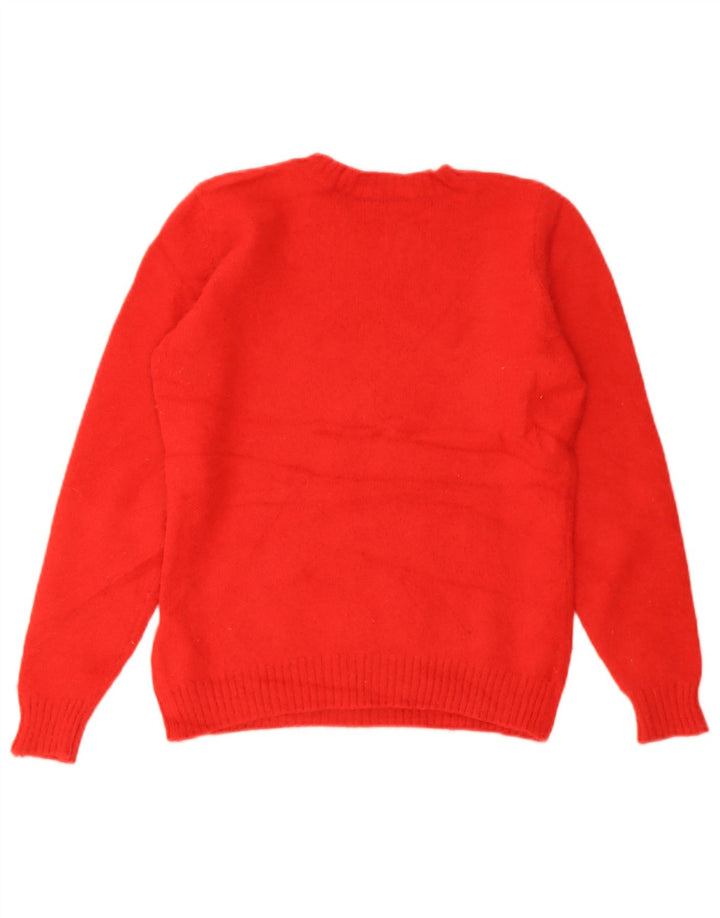 Marks & Spencer Γυναικείο πουλόβερ Crop Crew Neck Jumper UK 8 Small Red