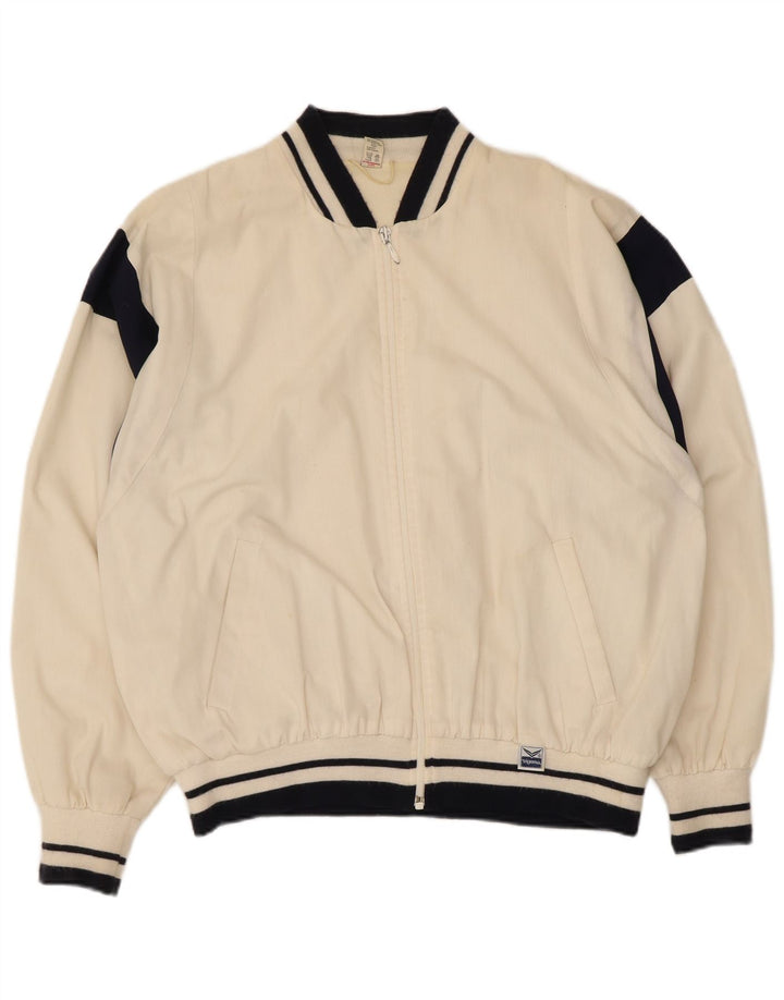 Ανδρικό μπουφάν Trigema Bomber IT 52 XL White Colourblock Polyester