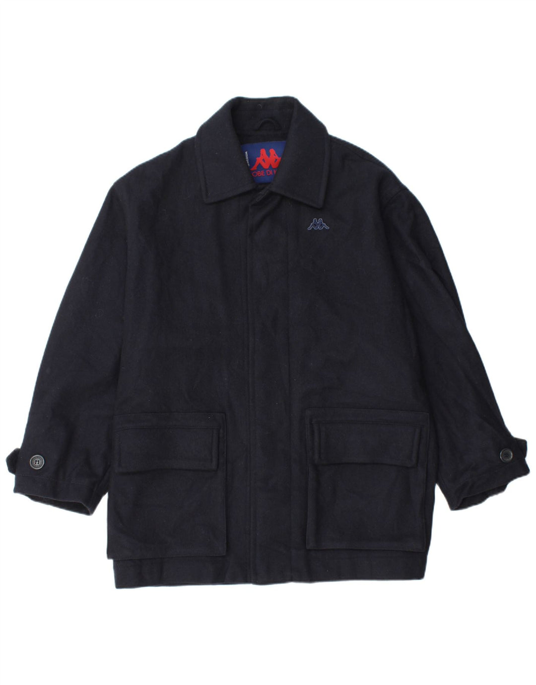 Ανδρικό τζάκετ KAPPA Loose Fit Windbreaker UK 38 Medium Navy Blue Wool
