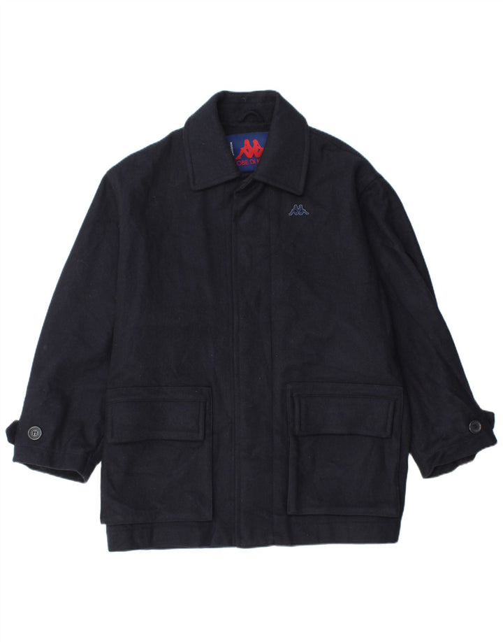 Ανδρικό τζάκετ KAPPA Loose Fit Windbreaker UK 38 Medium Navy Blue Wool