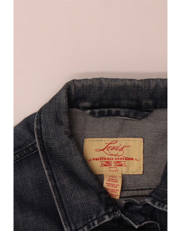 Γυναικείο τζιν μπουφάν Levi's Crop UK 12 Medium Navy Blue Cotton