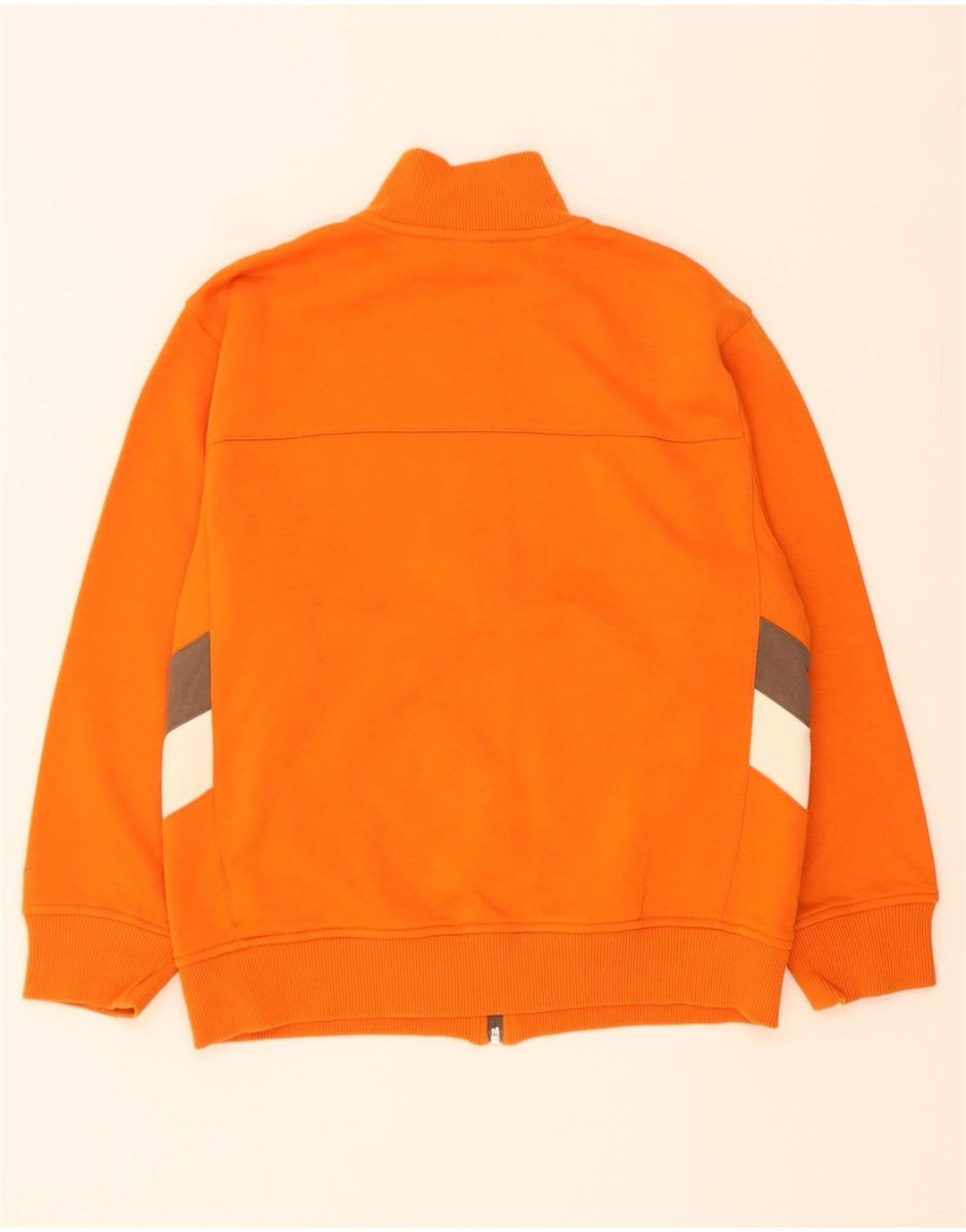 NIKE Boys Tracksuit Top Jacket 12-13 Years Large Orange Colourblock