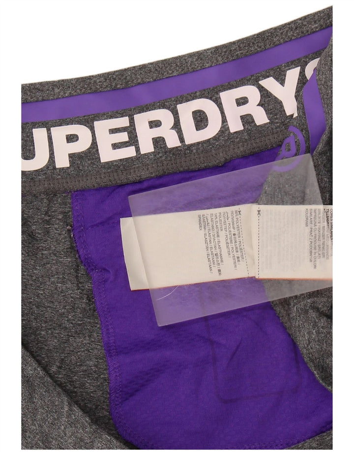 Γυναικεία γραφικά κολάν κάπρι SUPERDRY UK 14 Large Grey Polyester