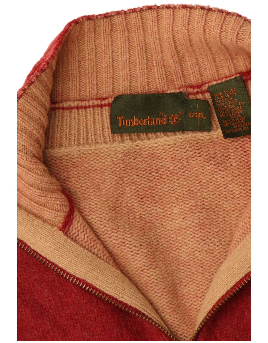 Ανδρικό πουλόβερ Timberland Cardigan Μικρό κόκκινο μαλλί αρνιού