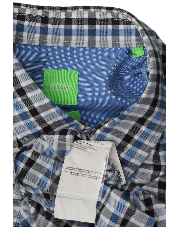 Ανδρικό πουκάμισο Hugo Boss, μεσαίο μπλε βαμβακερό