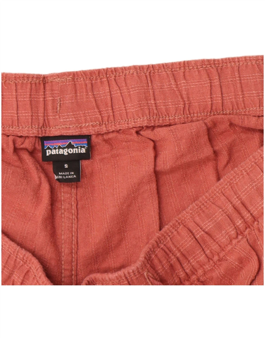 PATAGONIA Γυναικείο σορτς Chino Small W27 Maroon ριγέ κάνναβη