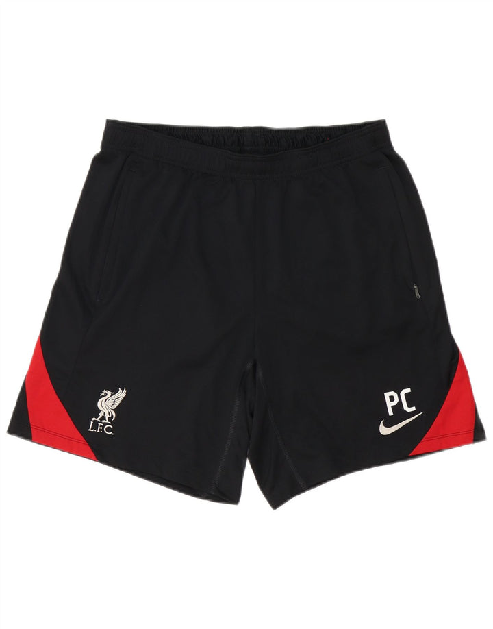 Ανδρικό γραφικό αθλητικό σορτς Nike Liverpool με μεγάλο μαύρο χρώμα από πολυεστέρα