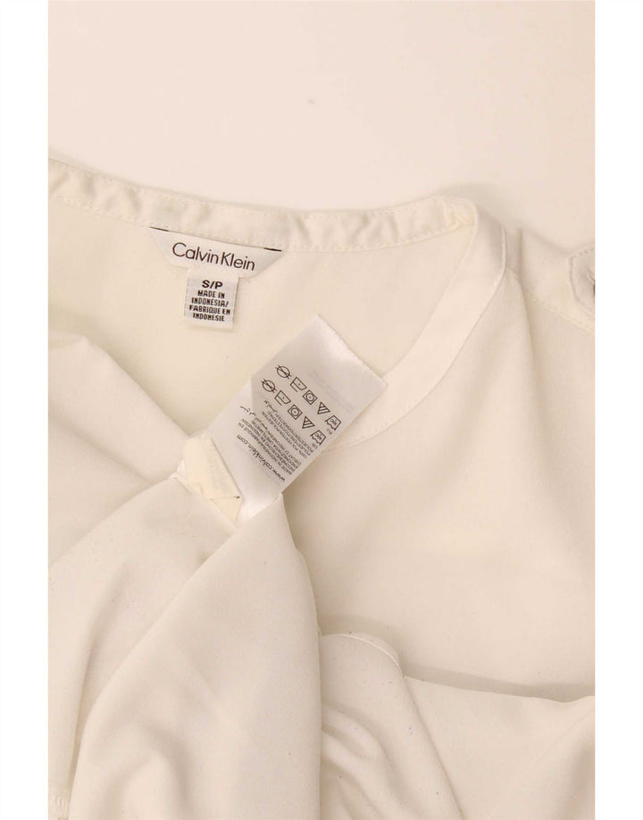 Γυναικεία μπλούζα Calvin Klein UK 10 Small White Polyester