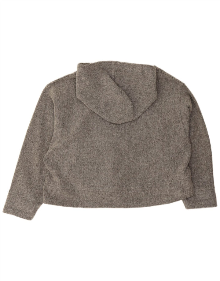 Zara Γυναικείο Hoodie Jumper UK 14 Medium Grey Acrylic