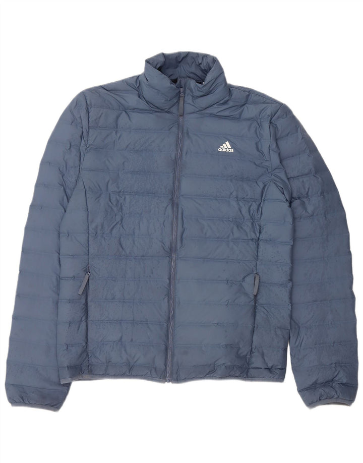 Adidas Γυναικείο μπουφάν UK 16 Large Blue Polyester