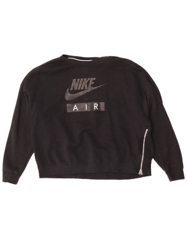 Γυναικείο φούτερ Nike Air Graphic Oversized Jumper UK 16 Large Μαύρο
