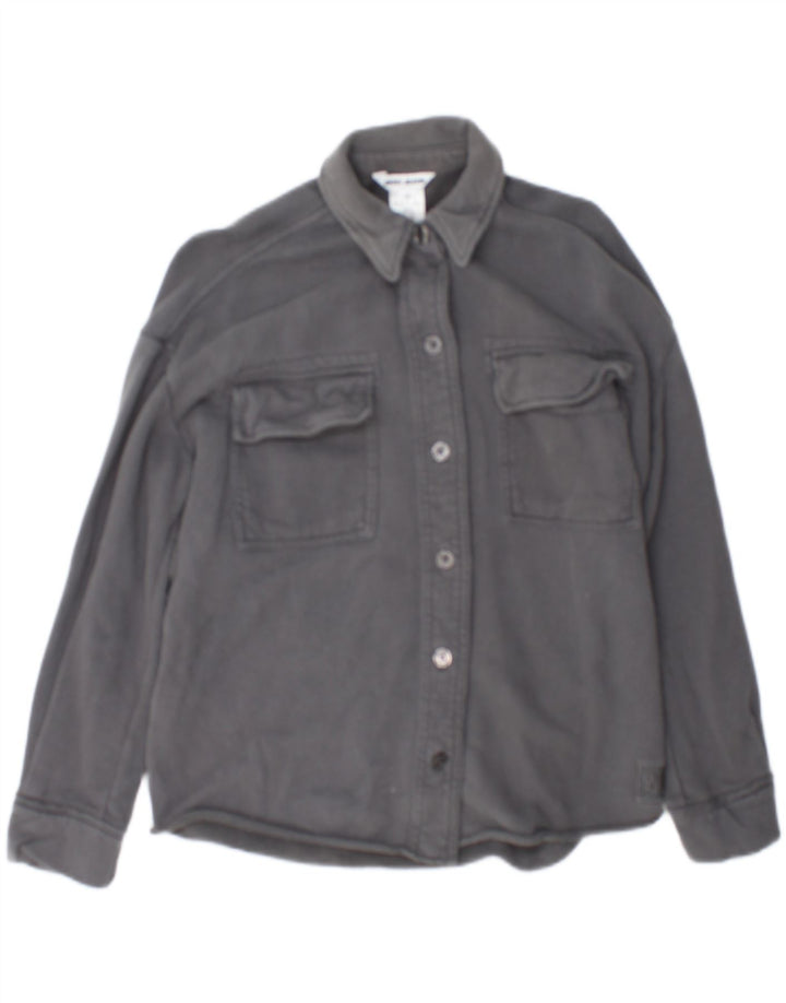 Dkny Γυναικείο πουκάμισο Oversized Πουκάμισο UK 2 2XS Γκρι βαμβακερό