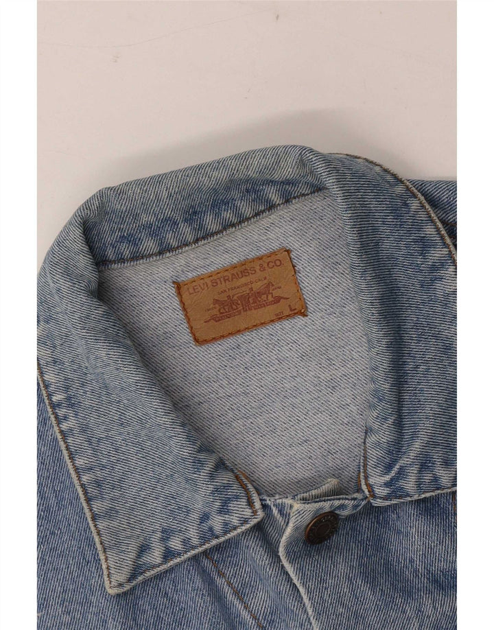 Ανδρικό τζιν μπουφάν Levi's UK 40 Large Blue