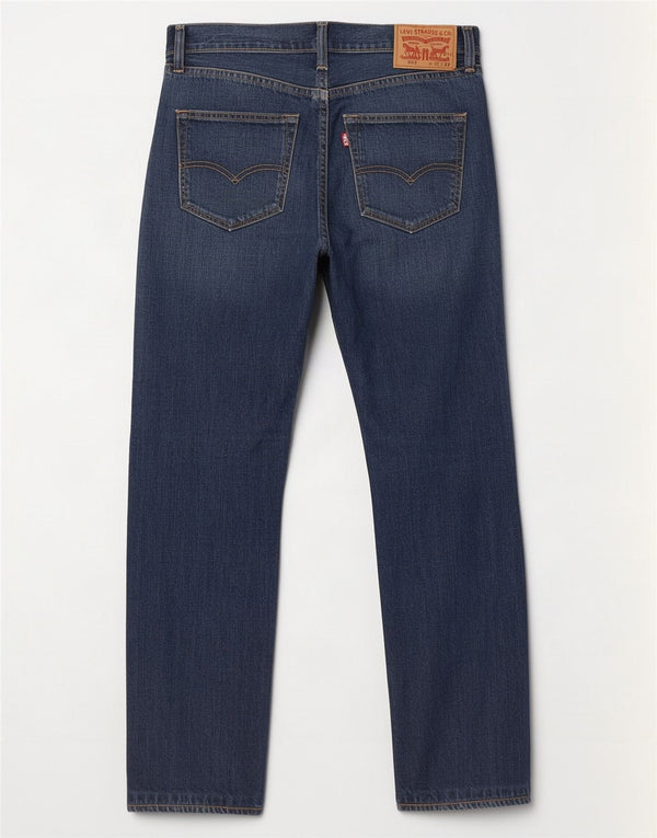 Levi's Mens 501 Straight Jeans W32 L32 Navy Blue Cotton