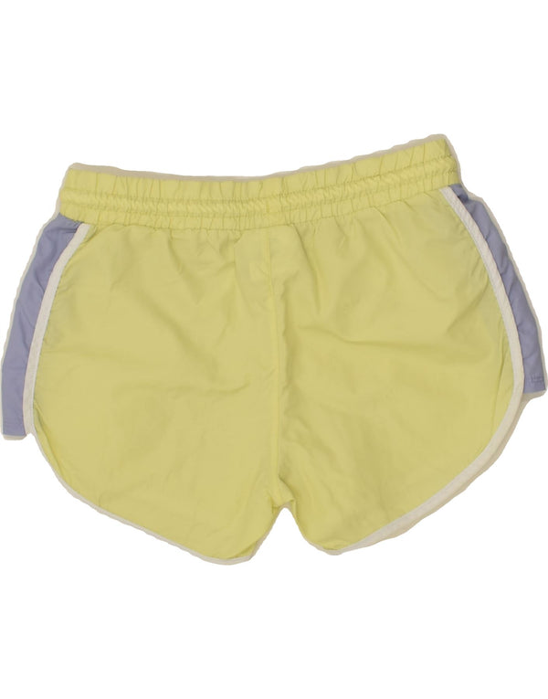 CHAMPION Girls Sport Shorts 13-14 Years XL Yellow Polyamide