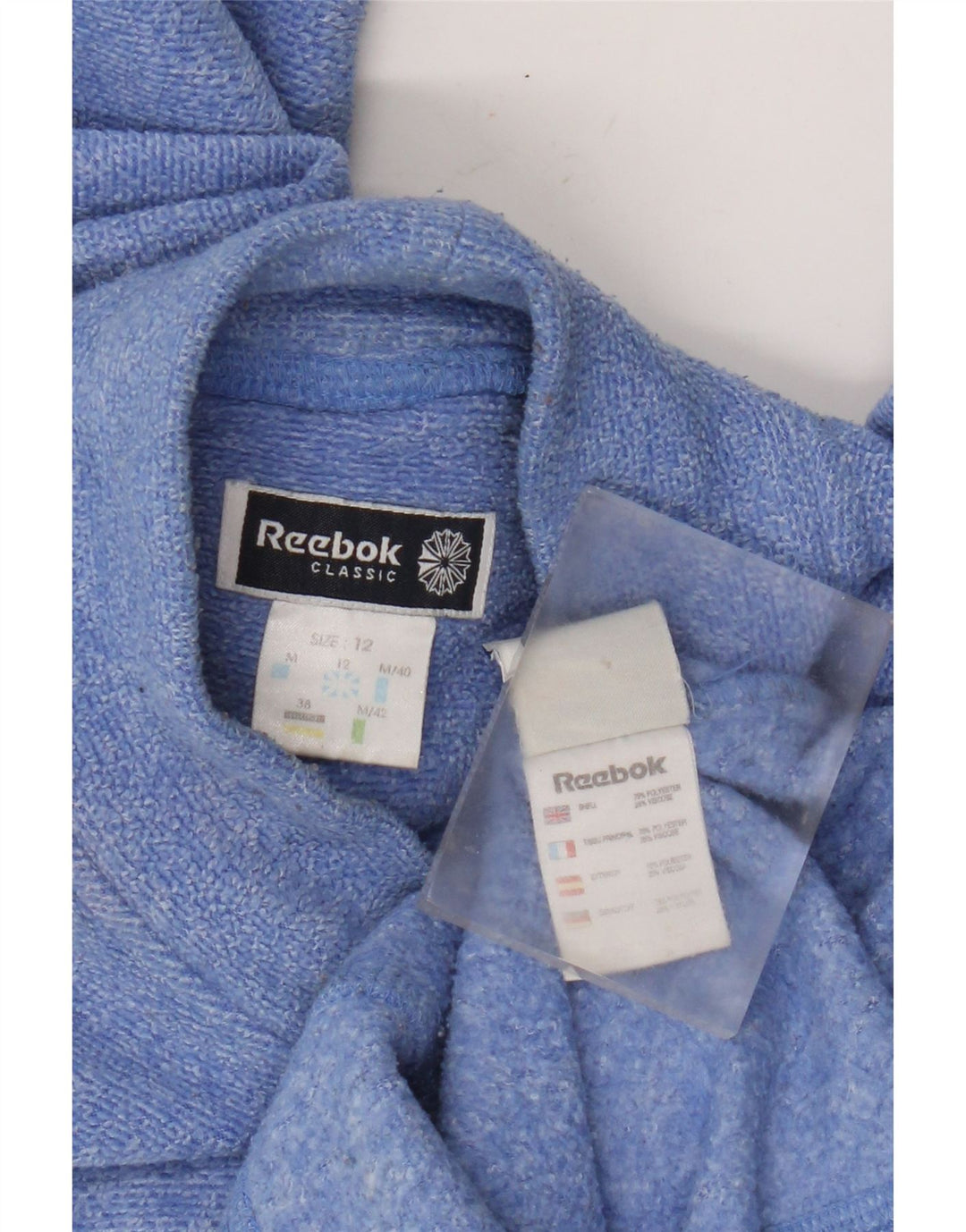 Reebok Γυναικεία Φούτερ Jumper UK 12 Medium Blue Polyester
