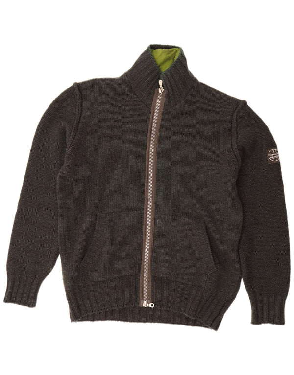 MURPHY & NYE Ανδρικά Sailmakers Cardigan πουλόβερ XL Γκρι μαλλί