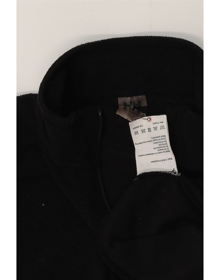 HELLY HANSEN Ανδρικό μπλουζάκι με φερμουάρ από φλις μεσαίο μαύρο πολυεστέρα
