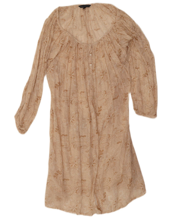 Γυναικείο μακρυμάνικο πουκάμισο French Connection UK 12 Medium Beige Floral