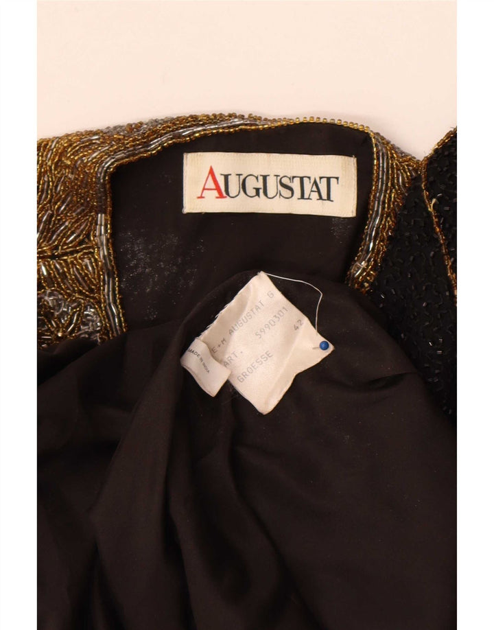 Augustat Γυναικείο Open Blazer Jacket IT 42 Medium Black Colourblock Silk