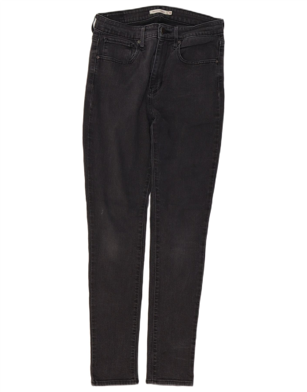 LEVI'S Γυναικείο 711 Ψηλό Skinny Jeans W30 L30 Γκρι βαμβακερό