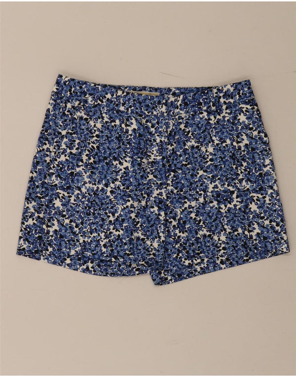 Michael Kors Γυναικείο Σορτς Chino US 2 XS W30 Μπλε φλοράλ βαμβακερό