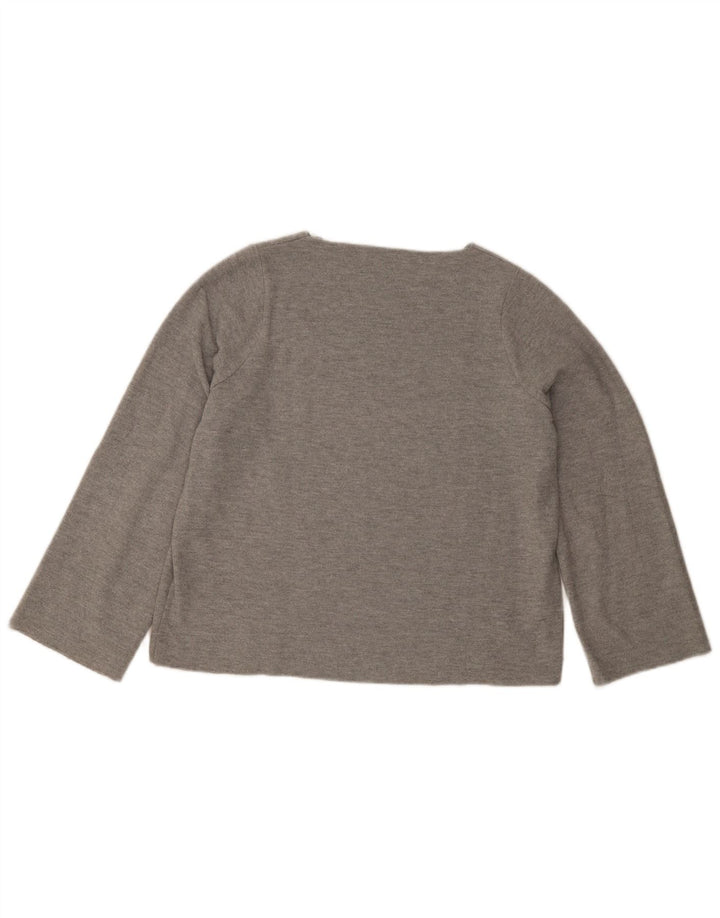 Zara Γυναικείο Trafaluc Oversized τοπ μακρυμάνικο UK 10 Small Grey